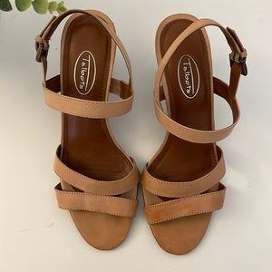 Talbots Tan Heels-Size 7